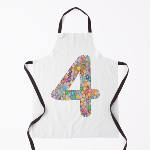 Item preview, Number 4 Colorful Flowers Funny Four Gift designed and sold by Shariss.