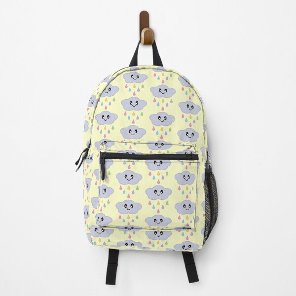 Item preview, Kawaii Cute Rainbow Raindrop Rain Cloud in Yellow designed and sold by Kelly Leung.