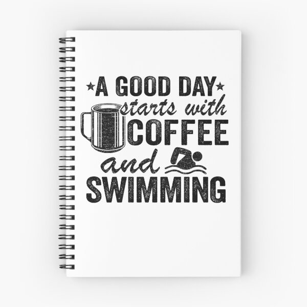 Item preview, A Good Day Starts With Coffee & Swimming Swimmer Gift designed and sold by Stronzi.