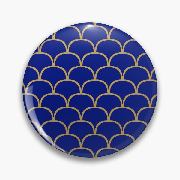 Item preview, Vieiras simples en azul y oro antiguo designed and sold by OByD.