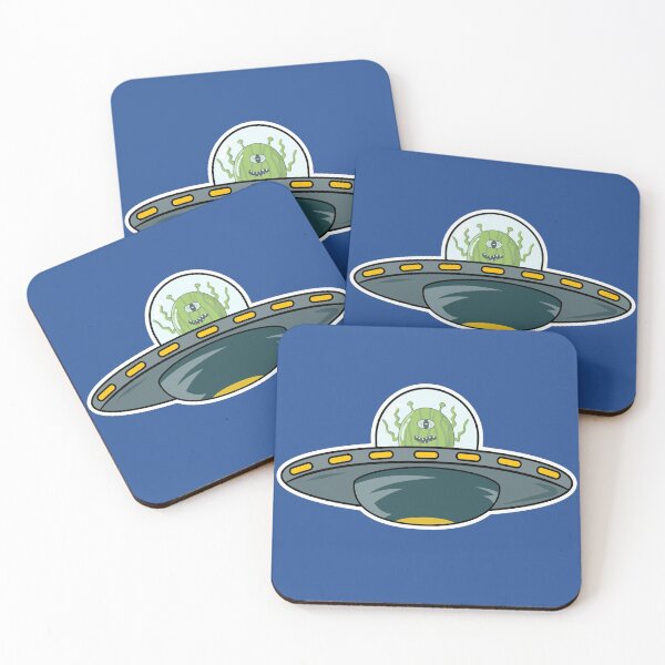 Item preview, Cute Alien in flying saucer designed and sold by Dan66.