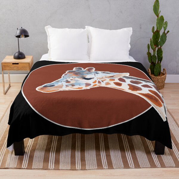 Item preview, Amazing Animals: Cute Giraffe Face on Bold Brown Circle designed and sold by GraffitiSoup.