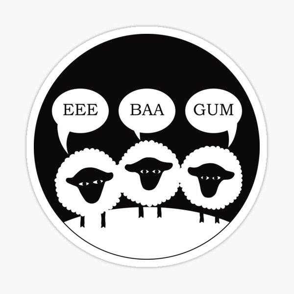 Eee Baa Gum Yorkshire Sheep Sticker