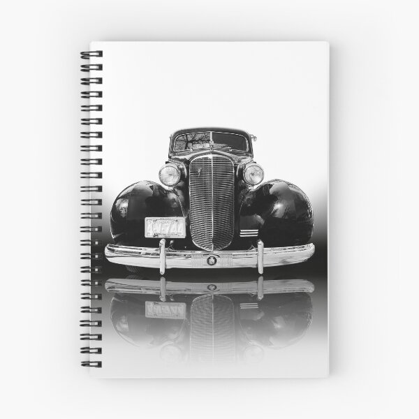 Item preview, 1940s classic car in black and white designed and sold by Farzad Designs.