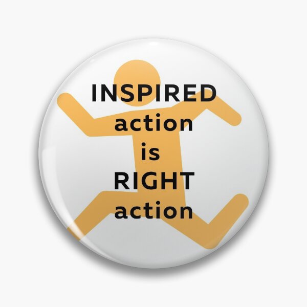 Item preview, inspired action is right action designed and sold by ZenNerd.