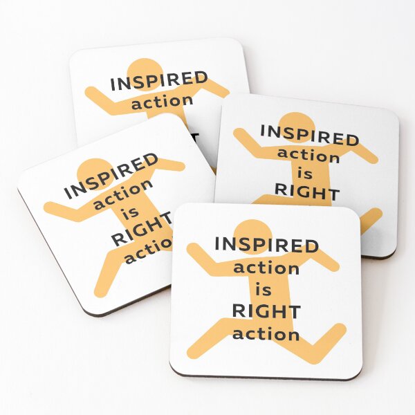 Item preview, inspired action is right action designed and sold by ZenNerd.