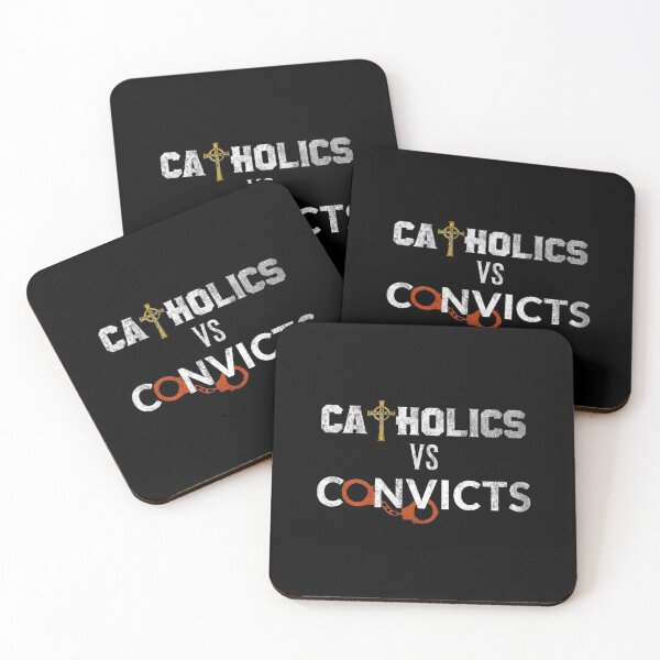Item preview, Catholics Vs Convicts Gift Distressed Font designed and sold by TrndSttr.