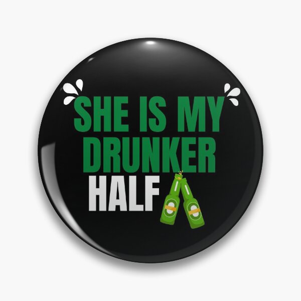 Item preview, She is my drunker Half - perfect gift for wife, girlfriend designed and sold by PeaceyArt.