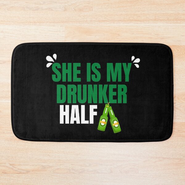 Item preview, She is my drunker Half - perfect gift for wife, girlfriend designed and sold by PeaceyArt.