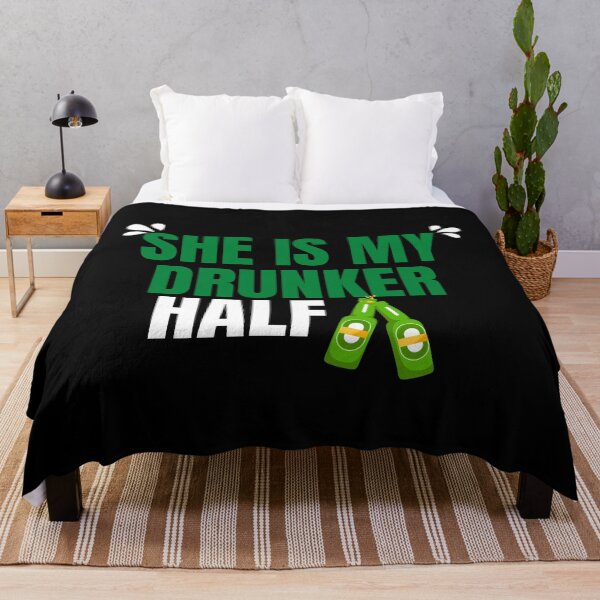 Item preview, She is my drunker Half - perfect gift for wife, girlfriend designed and sold by PeaceyArt.