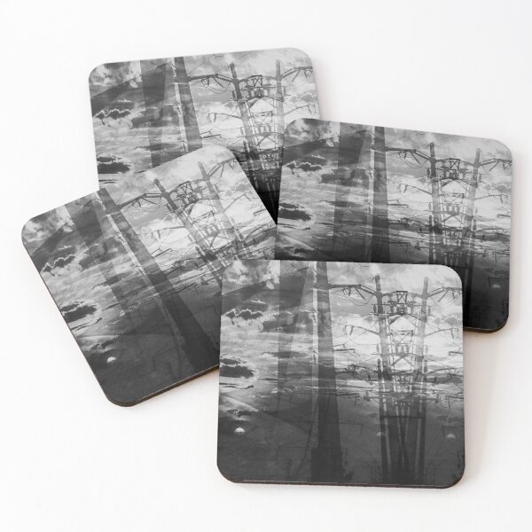 Item preview, Transformer Sunset II- Black and White (abstract photography) designed and sold by Discordant Dreams Art.
