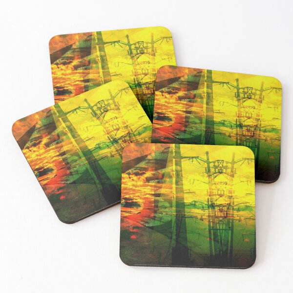 Item preview, Transformer Sunset II (abstract industrial photography) designed and sold by Discordant Dreams Art.