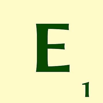 Imagen de la obra Ficha de Scrabble de la E de 1 punto de fgrdisseny