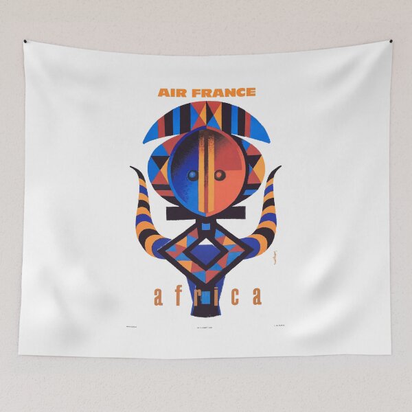 Item preview, 1962 AIR FRANCE Africa Travel Poster designed and sold by retrographics.