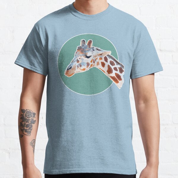 Amazing Animals: Cute Moody Giraffe Face Classic T-Shirt