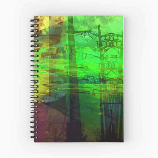 Item preview, Transformer Sunset II- Toxic Green (fotografía industrial abstracta) designed and sold by Discordant Dreams Art.