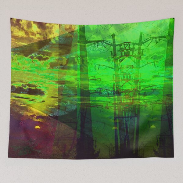 Item preview, Transformer Sunset II- Toxic Green (abstract industrial photography) designed and sold by Natfigcreates.
