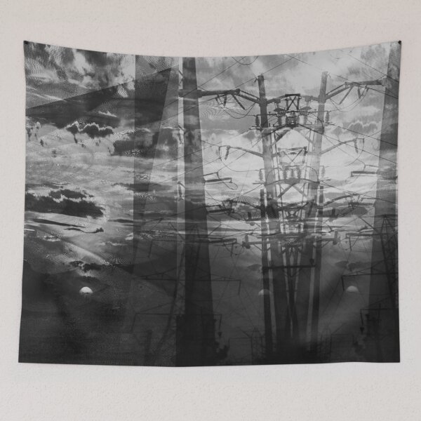 Item preview, Transformer Sunset II- Black and White (abstract photography) designed and sold by Discordant Dreams Art.