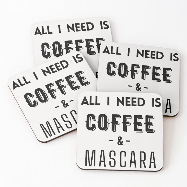 Item preview, All I need is coffee and Mascara designed and sold by hudaartlife.