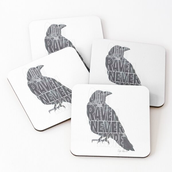 Item preview, Quoth the Raven Nevermore Edgar Allen Poe quote designed and sold by Da-Family-Biz.
