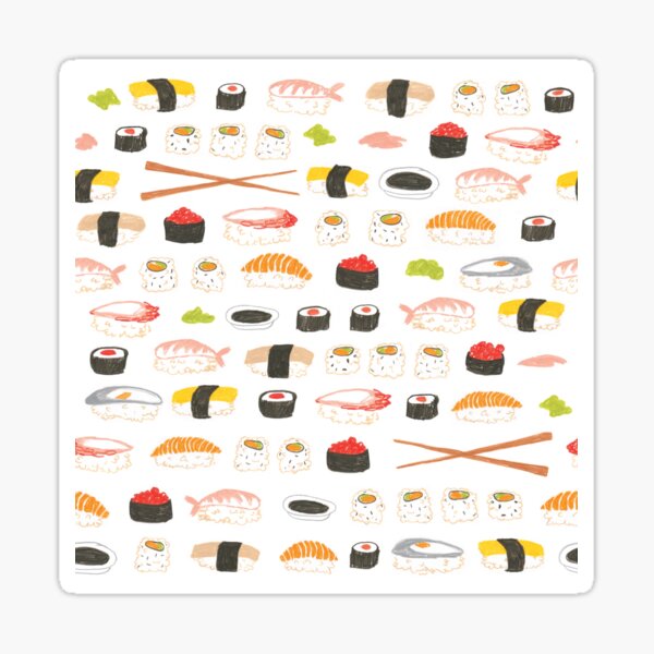 Item preview, Sweet Sushi Pattern designed and sold by emilyryan.