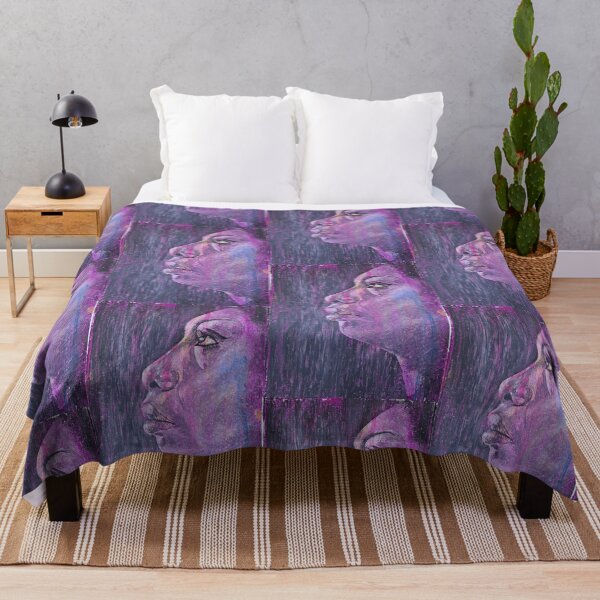 Item preview, Nina Simone - hand-drawn oil and ink portrait designed and sold by HRHildebrand.