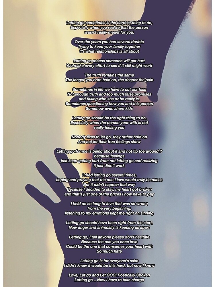 My Poem "Letting Go" by PoeticallyMe