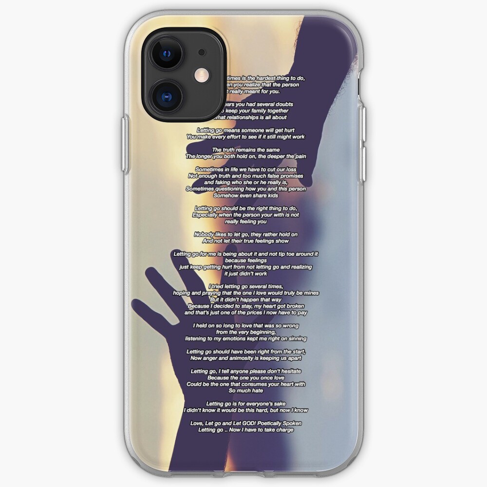 My Poem "Letting Go" iPhone Case & Cover