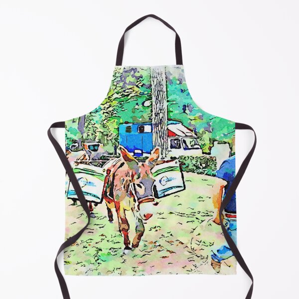 Item preview, Man pulls a donkey for garbage collection in the park designed and sold by Giuseppe Cocco.