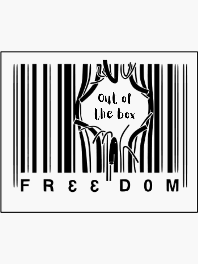 "OUT THE BOX" Sticker for Sale by EzeGuitachi Redbubble