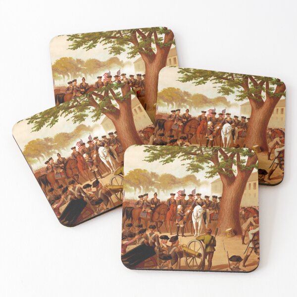 Item preview, Washington Taking Command of the Army at Cambridge (1875) designed and sold by allhistory.