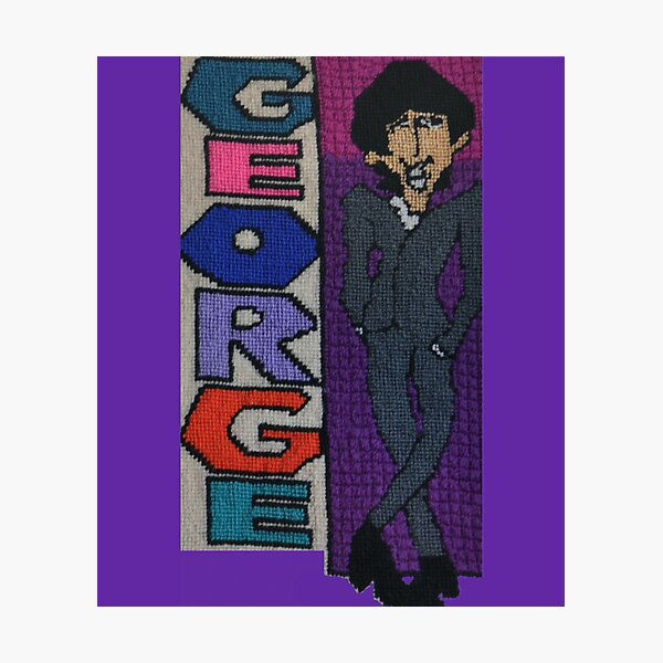 Cartoon George Harrison Photographic Print