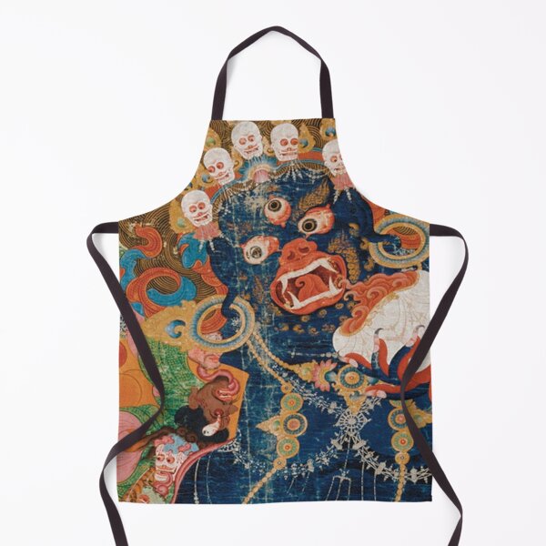 Asian Heritage - Yama, King of Hell, King Yan, Yanluo, dharmapala, wrathful god Apron