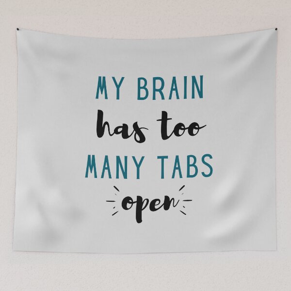 Item preview, My brain has too many tabs open designed and sold by hudaartlife.
