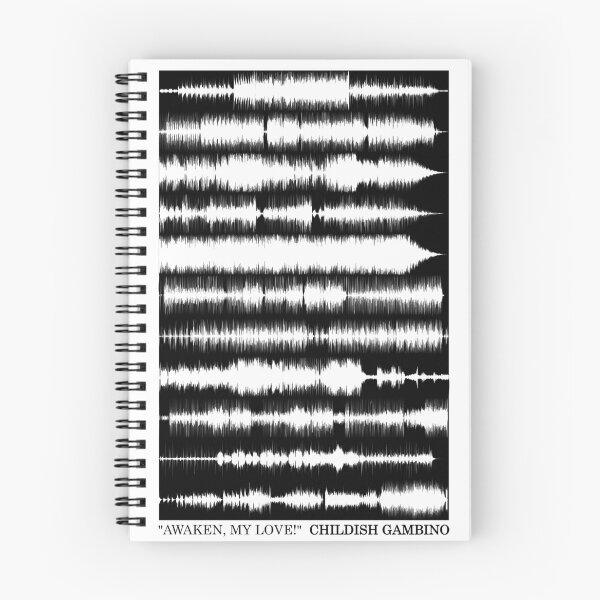 Item preview, Childish Gambino "Awaken, My Love!" Minimalist Waveform Poster designed and sold by JakeAntsDesigns.
