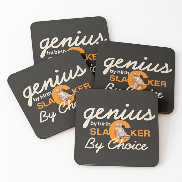 Item preview, genius by birth slacker by choice designed and sold by EMAN ABDELRAHMAN.