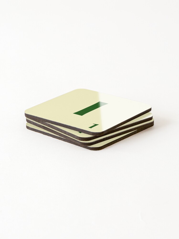 Imagen 4 de 5, Posavasos (lote de 4) con la obra Ficha de Scrabble de la I de 1 punto, diseñada y vendida por fgrdisseny.