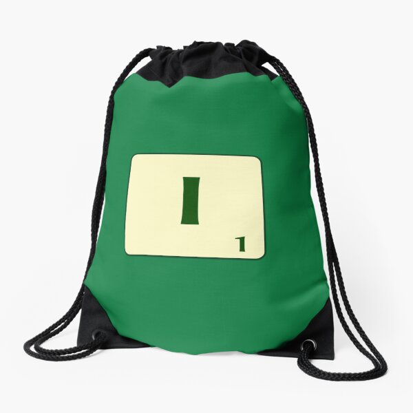 Ficha de Scrabble de la I de 1 punto Mochila saco