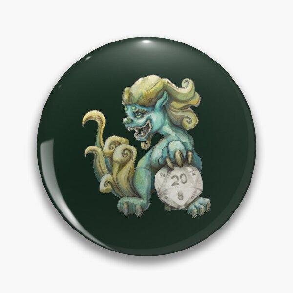 Item preview, Fu Dog With D20 Dice designed and sold by Miriam Steinau.