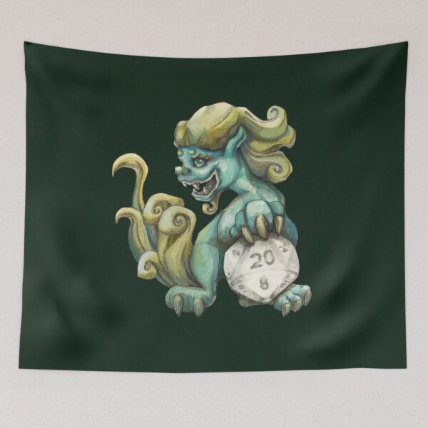 Item preview, Fu Dog With D20 Dice designed and sold by Miriam Steinau.