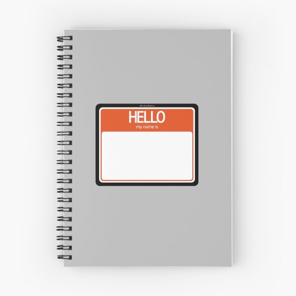 Item preview, Misho´s "HELLO my name is" (Orange) designed and sold by misho-drawing.