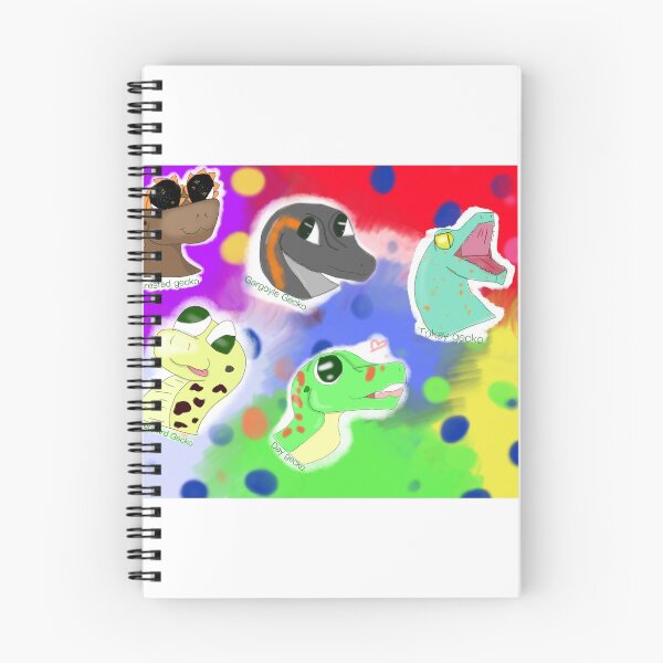 Item preview, Geckos on rainbow designed and sold by EchoGecko--.