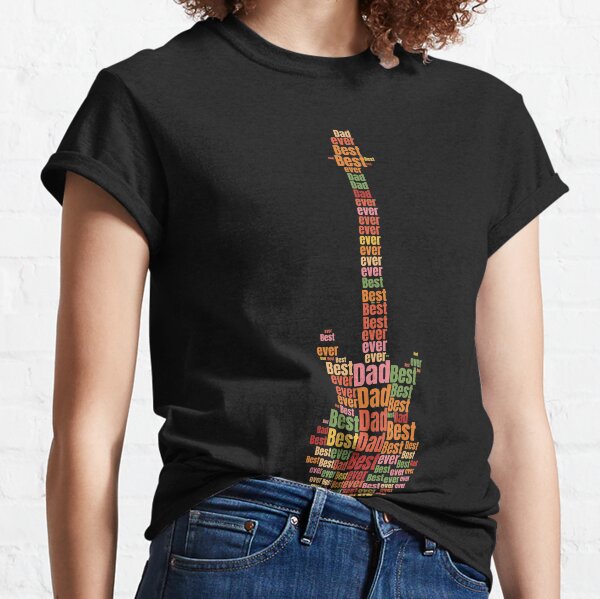 Best dad ever - guitar shape Classic T-Shirt