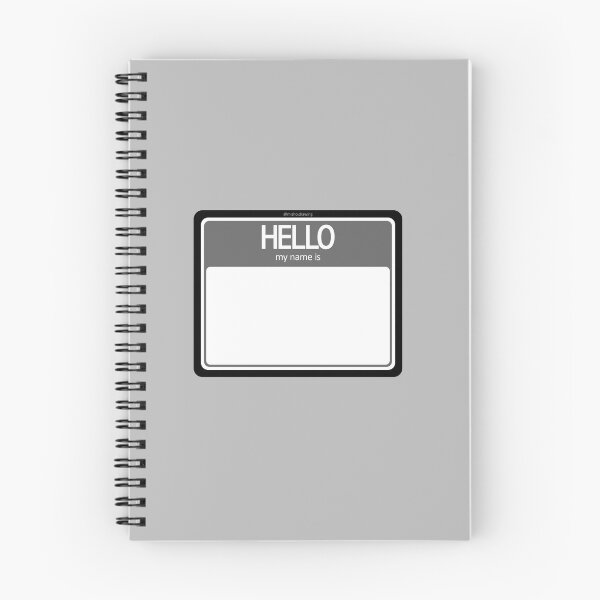 Item preview, Misho´s "HELLO my name is" (Grey) designed and sold by misho-drawing.