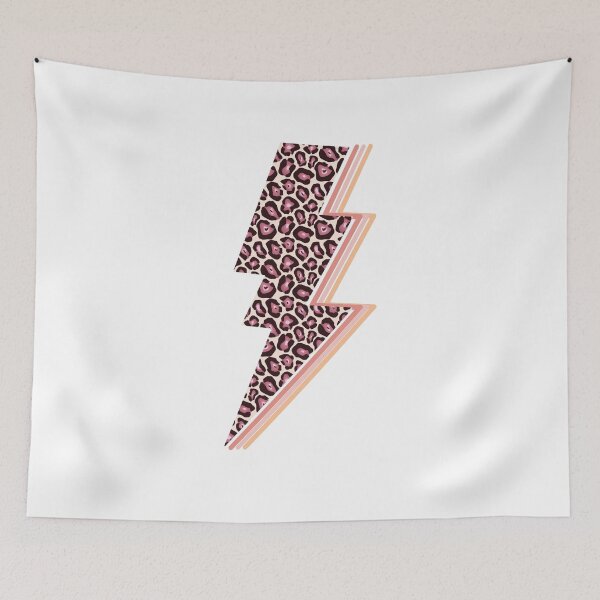 Item preview, Pink leopard print lightning bolt. Pink Aesthetic. Purple Aesthetic designed and sold by DaniBazz.