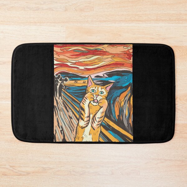 Artikelvorschau, Die Scream Cat Parodie entworfen und verkauft von Hoiho Adventure Shirts.