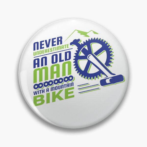Item preview, Never Underestimate An Old Man With A Mountain Bike designed and sold by Maria Garcia.