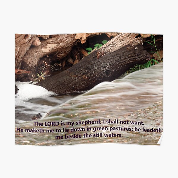 Still Waters Psalm 23  Poster