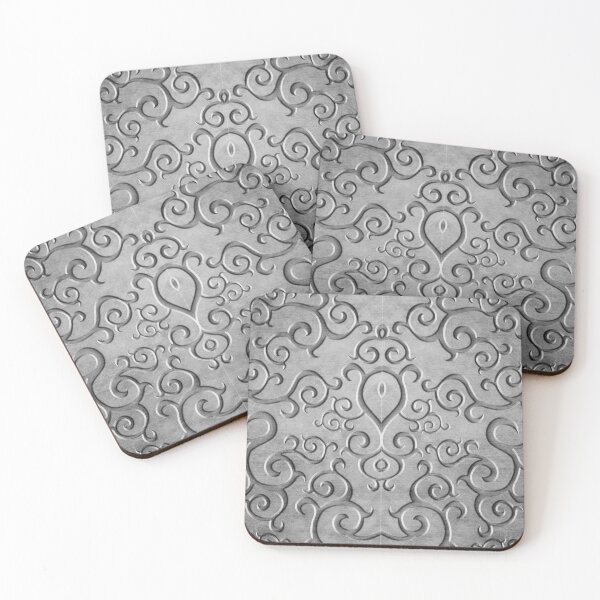 Item preview, Engraving Metal Grey Floral  designed and sold by lastechance.