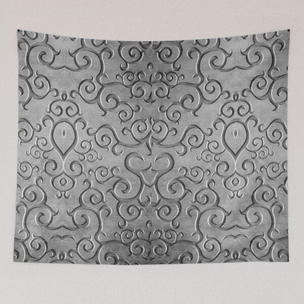 Item preview, Engraving Metal Grey Floral  designed and sold by lastechance.